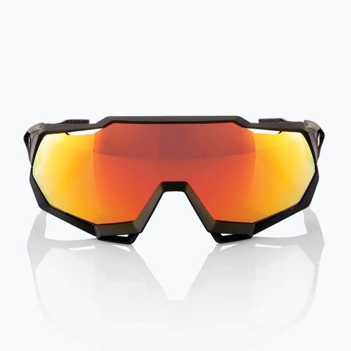 Kerékpáros szemüveg 100% Speedtrap puha tapintású fekete/piros többrétegű tükör 60012-00004 8