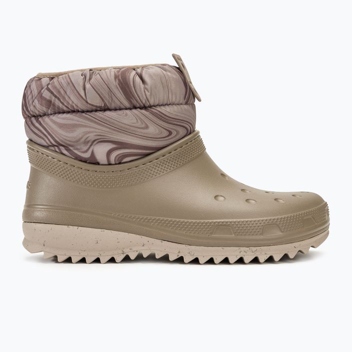 Crocs Classic Neo Puff Shorty mocha/mushroom női hótaposó 2