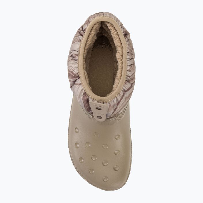 Crocs Classic Neo Puff Shorty mocha/mushroom női hótaposó 5