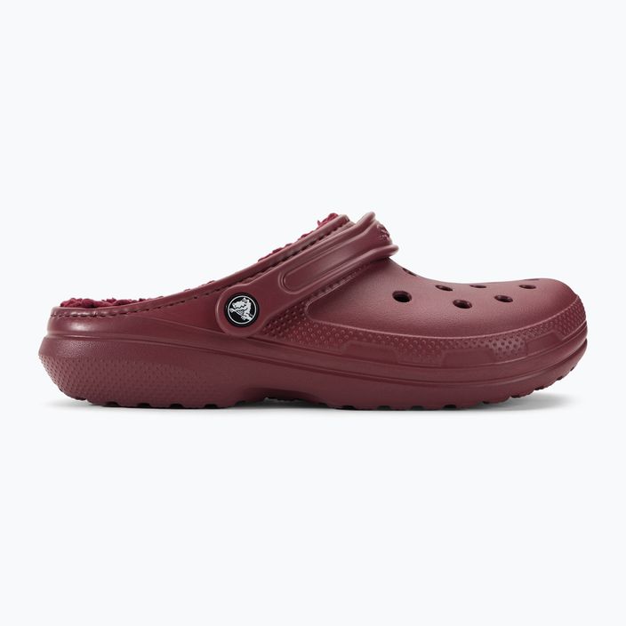 Crocs Classic bélelt Clog flip-flop bordeaux-i színű flip-flopok 3