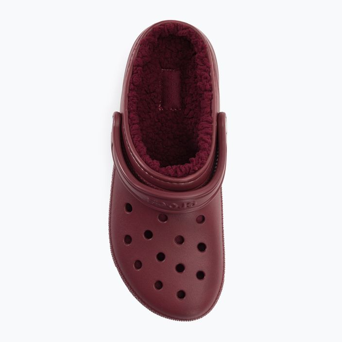 Crocs Classic bélelt Clog flip-flop bordeaux-i színű flip-flopok 7