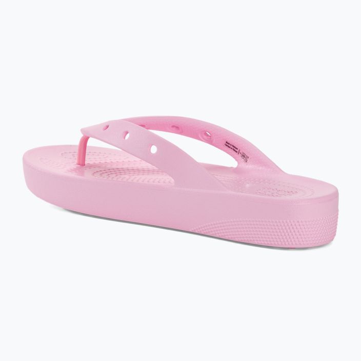Női flip flop Crocs Classic Platform flamingo 3