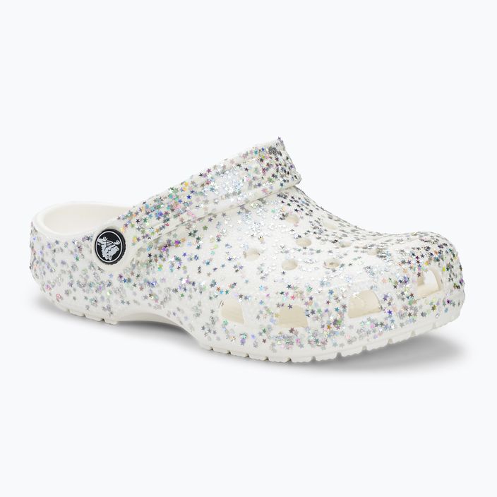 Gyermek papucs Crocs Classic Starry Glitter white