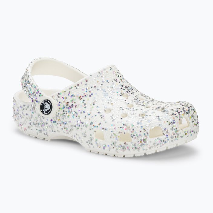 Gyermek papucs Crocs Classic Starry Glitter white 2