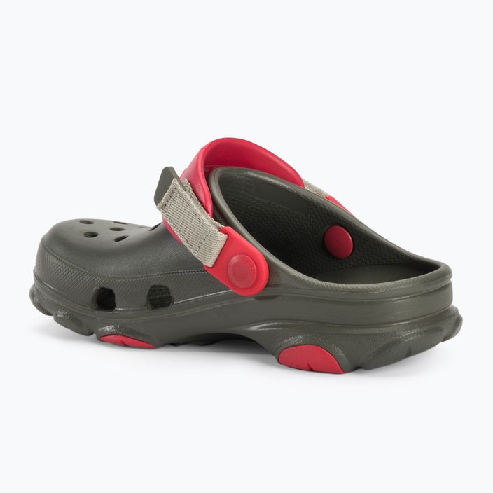 Crocs All Terrain Kids poros olajzöld flip-flopok 4