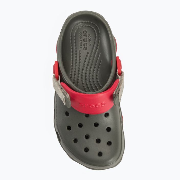 Crocs All Terrain Kids poros olajzöld flip-flopok 6