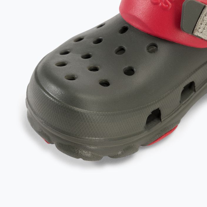 Crocs All Terrain Kids poros olajzöld flip-flopok 8