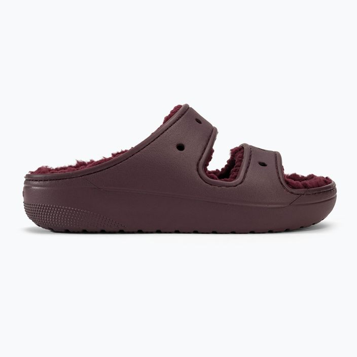 Papucs Crocs Classic Cozzzy dark cherry 2