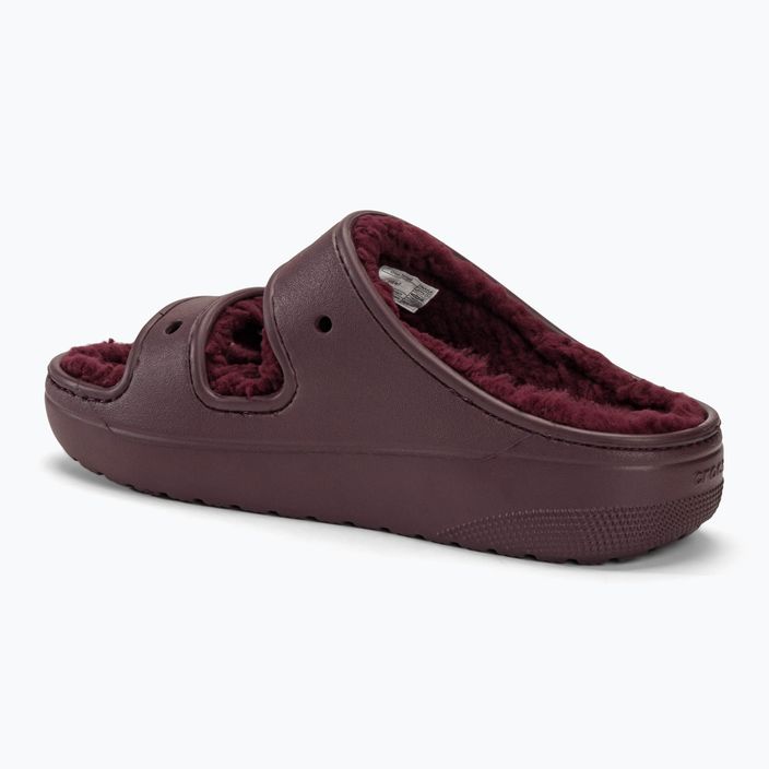 Papucs Crocs Classic Cozzzy dark cherry 3