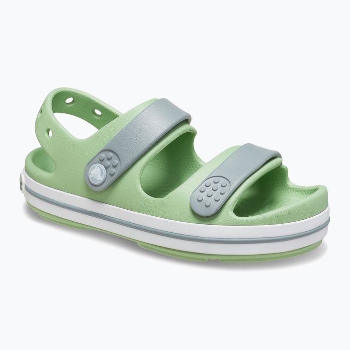 Crocs Crocband Cruiser Toddler szandál világos zöld/poros zöld 8