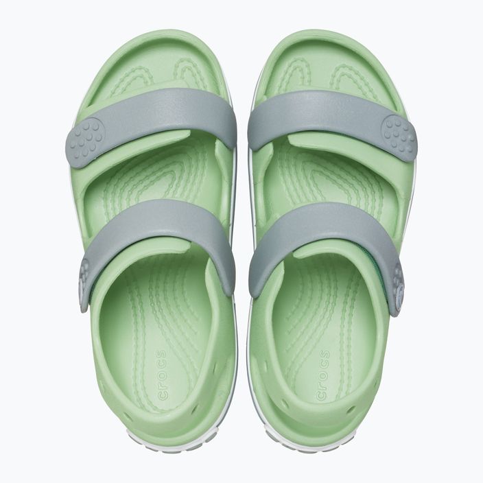 Crocs Crocband Cruiser Toddler szandál világos zöld/poros zöld 11