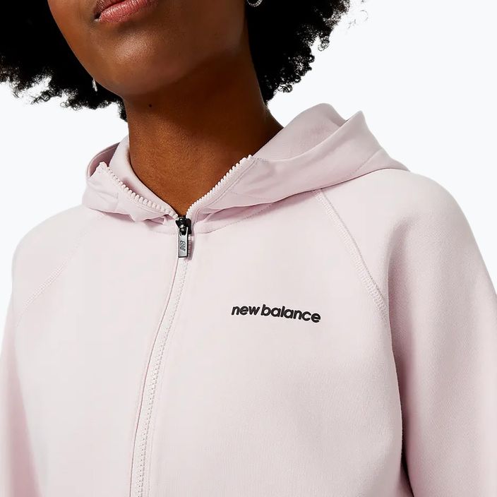Női edződzseki New Balance Achiever Tech Fleece rózsaszín WJ31101SOI 4