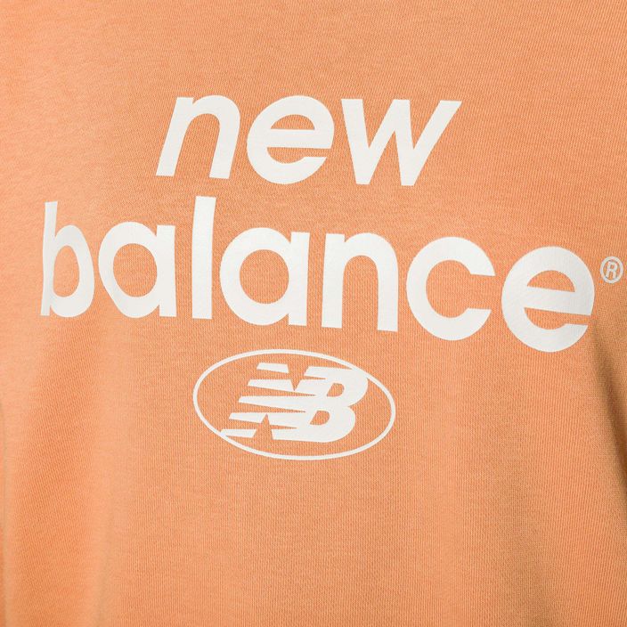 Női tréning pulóver New Balance Essentials Reimagined Archive French Terry Crewneck barna NBWT31508 7