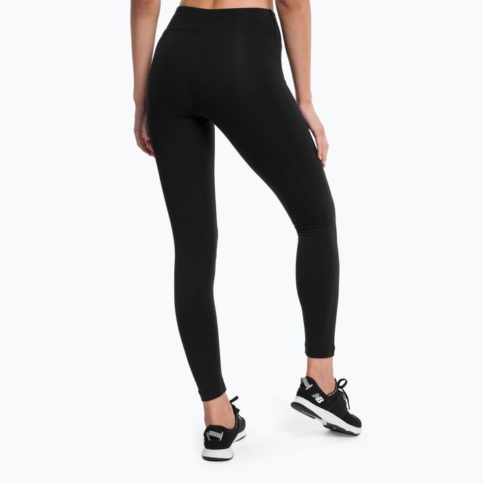 Női edző leggings New Balance Tight Essentials Stacked Logo pamut fekete NBWP31509 3