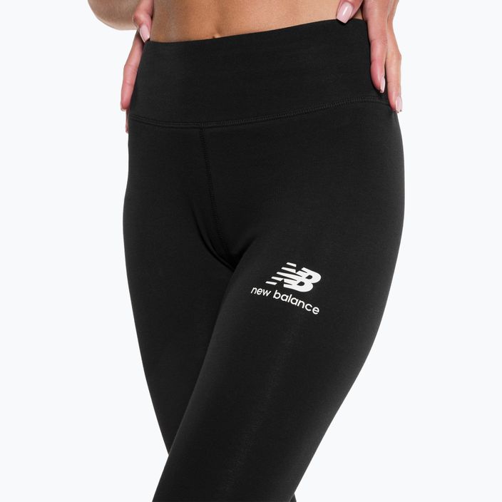 Női edző leggings New Balance Tight Essentials Stacked Logo pamut fekete NBWP31509 4