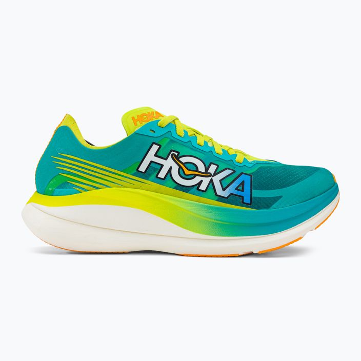 HOKA Rocket X 2 férfi futócipő kék/sárga 1127927-CEPR 2