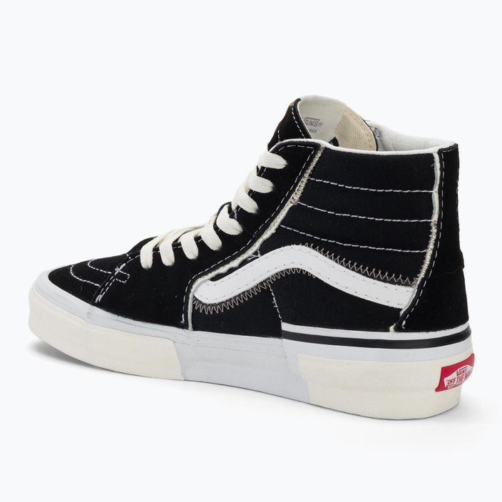 Vans SK8-Hi Reconstruct fekete/igazi fehér cipő 3