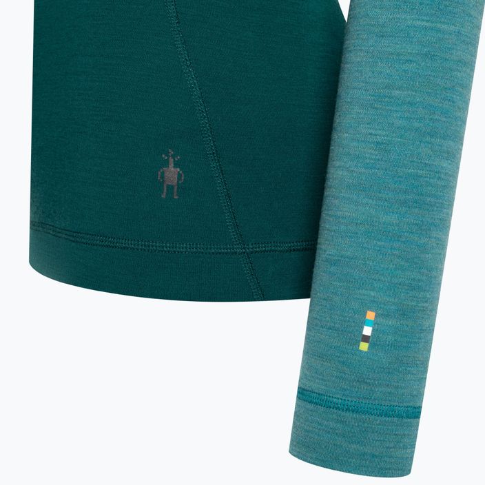 Női thermo hosszú ujjú Smartwool Classic Thermal Merino Baselayer 1/4 Zip Boxed emerald 6