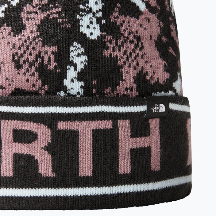 The North Face Ski Tuke téli sapka őzbarna szürke kígyóbűvölő nyomtatással 2