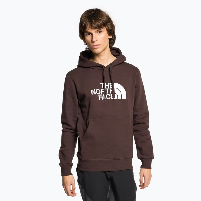 Férfi The North Face Drew Peak pulóveres kapucnis pulóver szénbarna