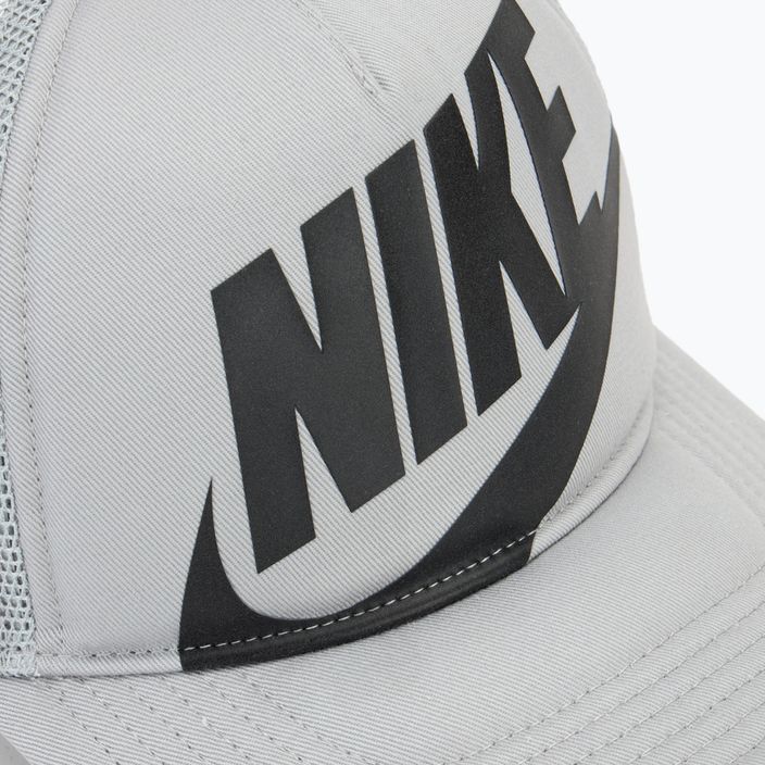 Nike Rise Structured Trucker gyermek baseball sapka világos füstszürke / világos füstszürke / fekete 3