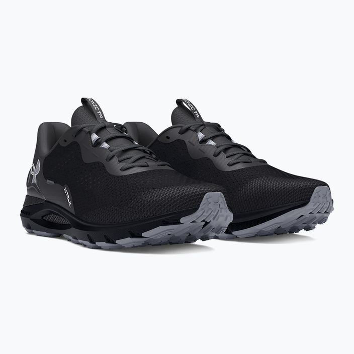 Under Armour Sonic Trail férfi futócipő fekete/antracit/acél 3