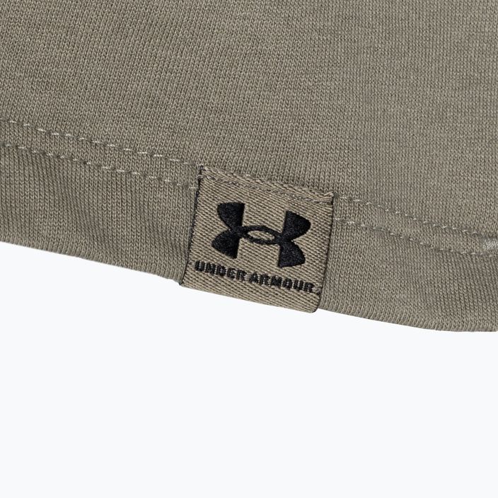 női edzőpóló Under Armour Campus Boxy Crop taupe dusk/black 6