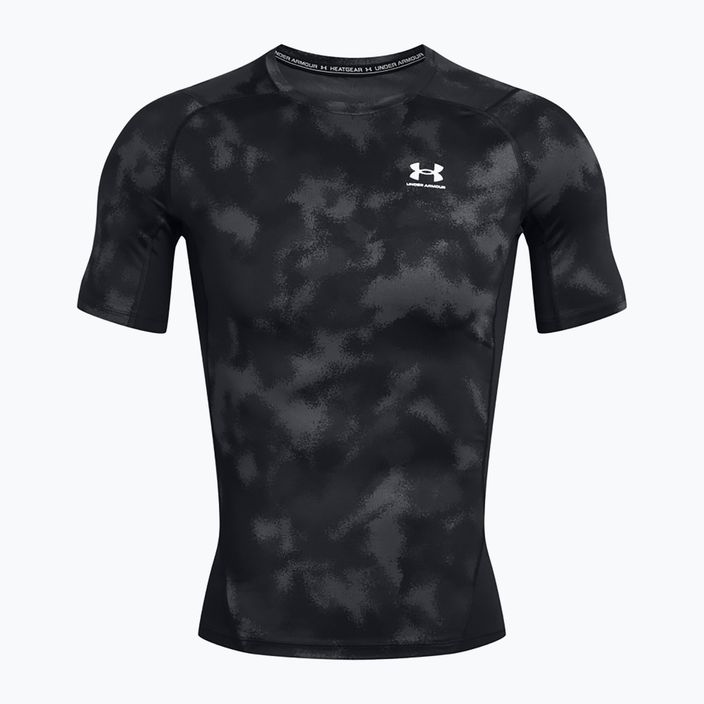 férfi edzőpóló a Under Armour HG Armour Printed black/white 5