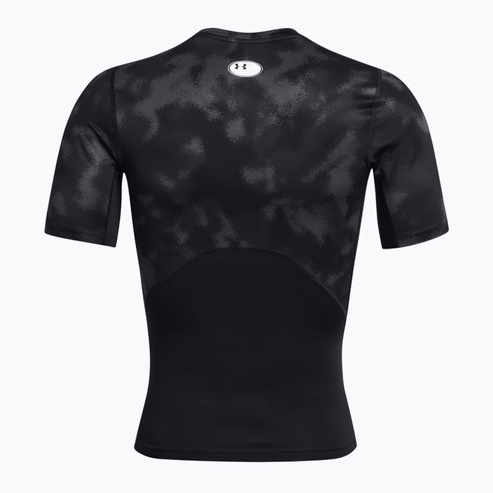 férfi edzőpóló a Under Armour HG Armour Printed black/white 6