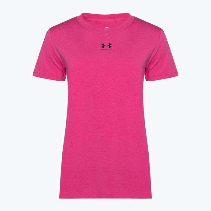 női edzőpóló Under Armour Off Campus Core astro pink/black