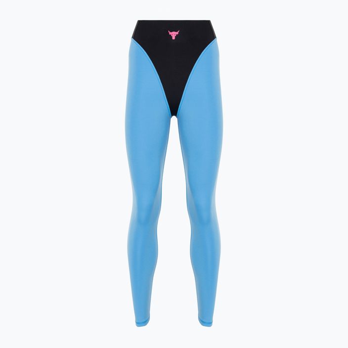 Női edző leggings  Under Armour Project Rock LG Grind Ankle Leg black/viral blue/astro pink
