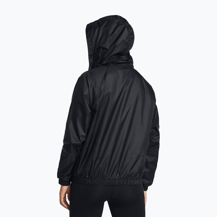 Női Under Armour Sport Windbreaker kabát fekete/fehér 2