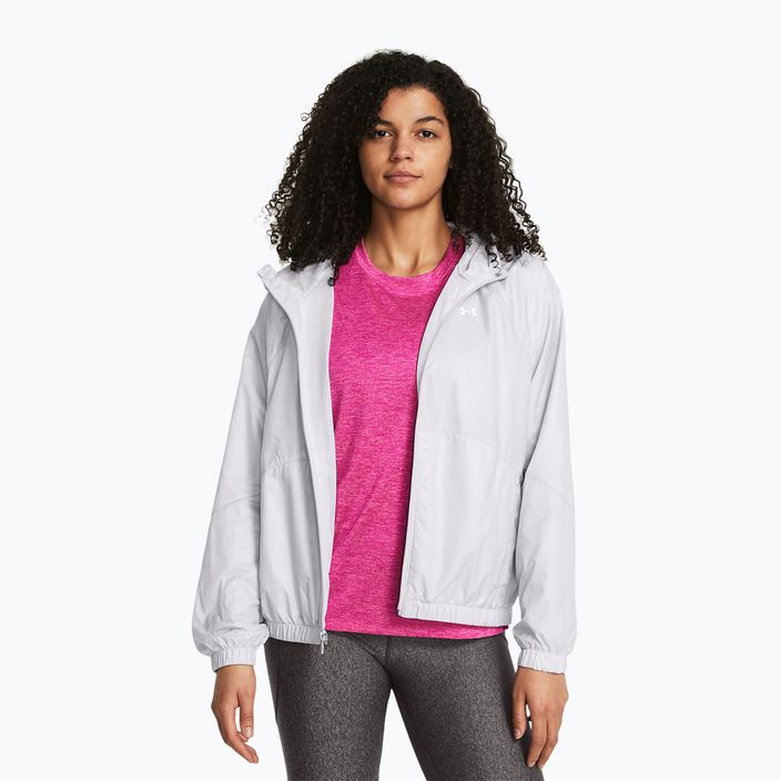 Női Under Armour Sport Windbreaker kabát szürke/fehér