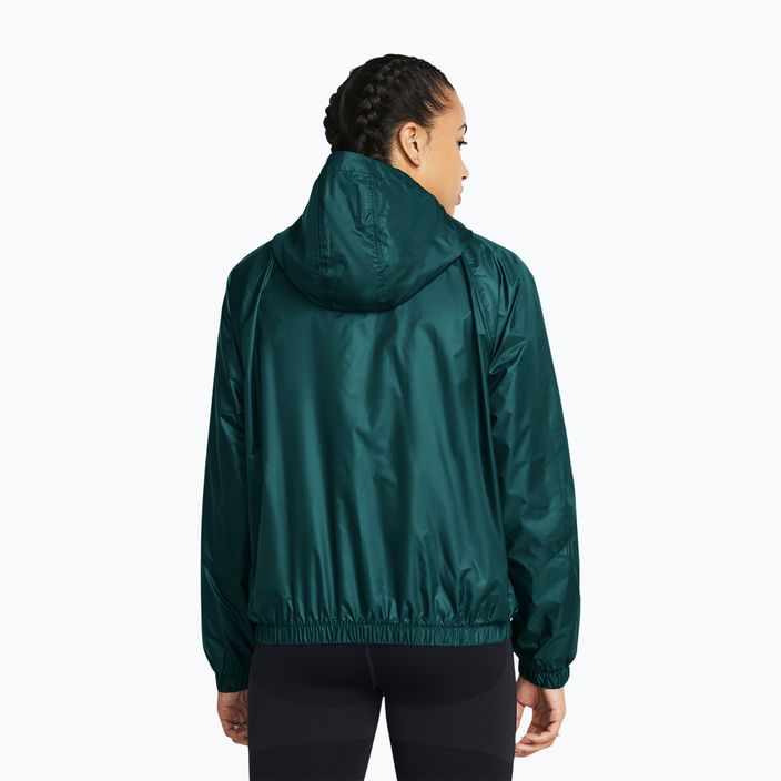 Női Under Armour Sport Windbreaker hydro teal/fehér kabát 2