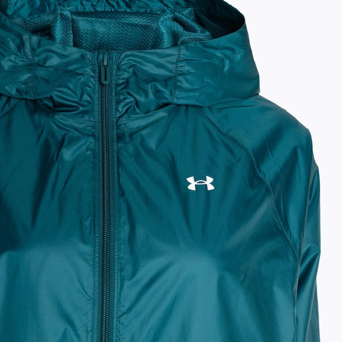 Női Under Armour Sport Windbreaker hydro teal/fehér kabát 5