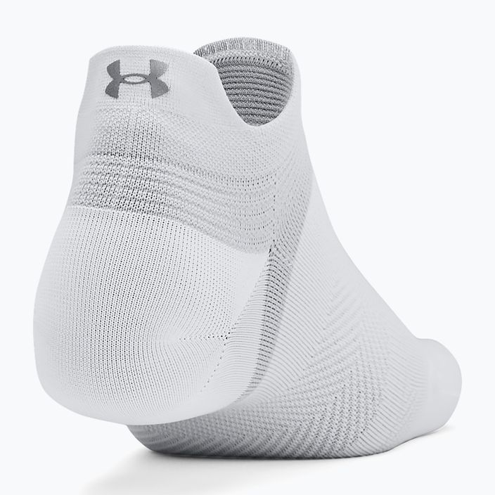 Férfi Under Armour Dry Run Lite No Show futózokni 3 pár fehér/fehér/reflektív 3