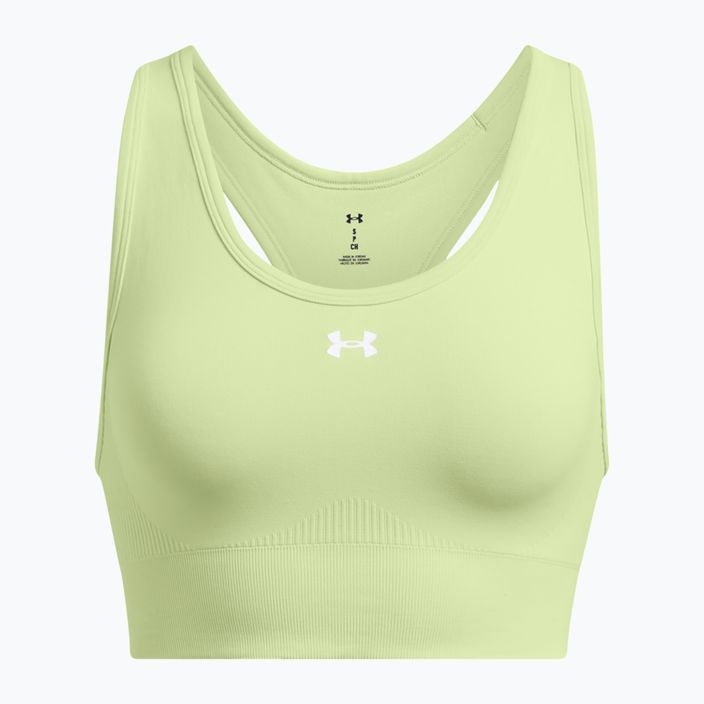 Under Armour Vanish Seamless Mid Márkás retro zöld/fehér edzőmelltartó 4