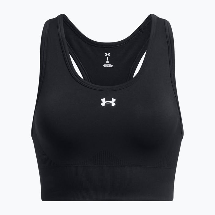 Under Armour Vanish Seamless Mid márkás edzőmelltartó fekete/fehér 3