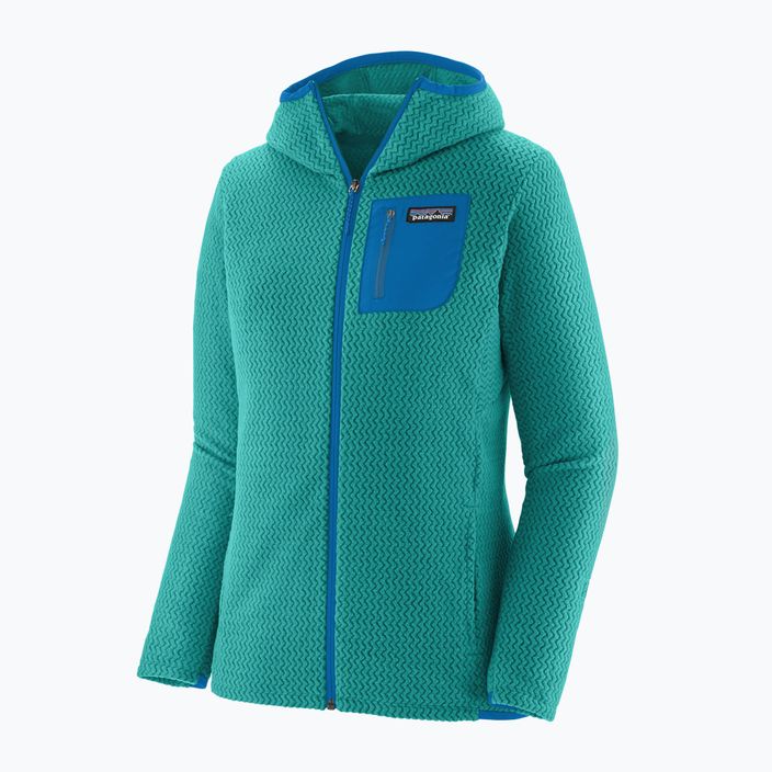 Női Patagonia R1 Air Full-Zip trekking pulóver subtidal kék 3