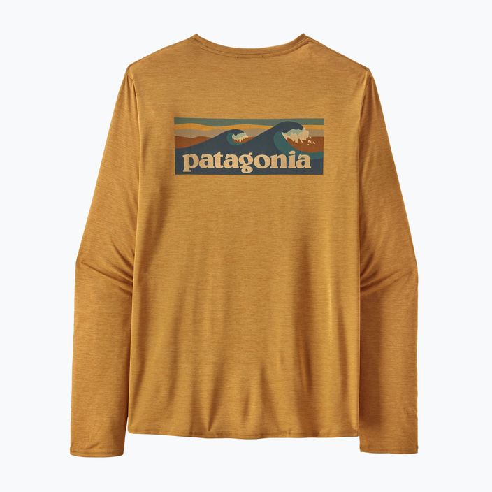 Férfi Patagonia Cap Cool Daily Graphic Shirt-Waters trekking hosszú ujjú gömbhal arany x-farbe 4