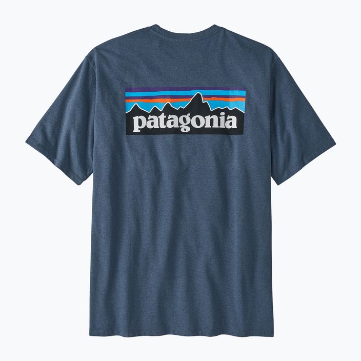 Férfi trekking póló Patagonia P-6 Logo Responsibili-Tee utility blue 4