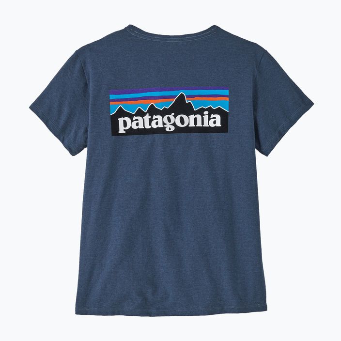 Női trekking póló Patagonia P-6 Logo Responsibili-Tee  utility blue 4