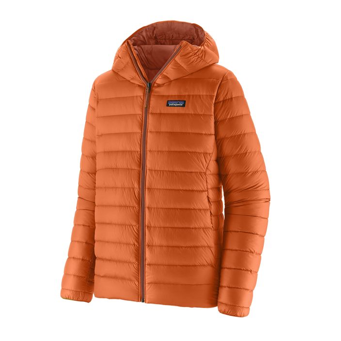 Férfi Patagonia Down Sweater Hoody kabát redtail rozsda 2