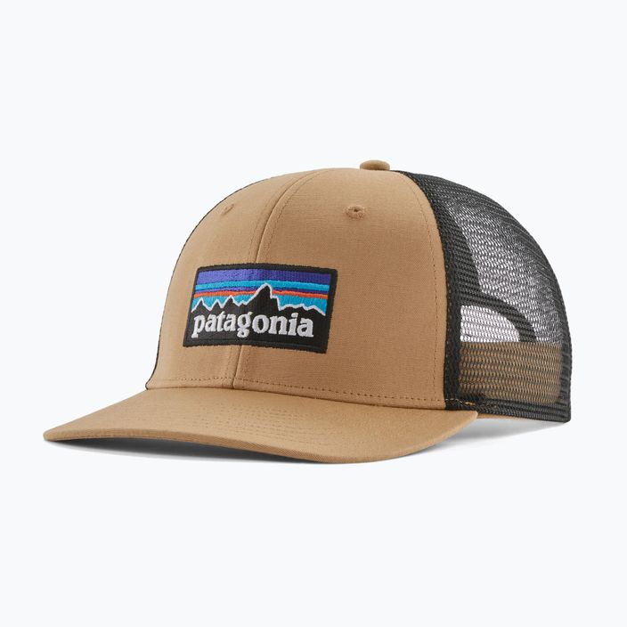 Patagonia P-6 Logo Trucker sapka gömbhal szürkésbarna gömbhalas sapka