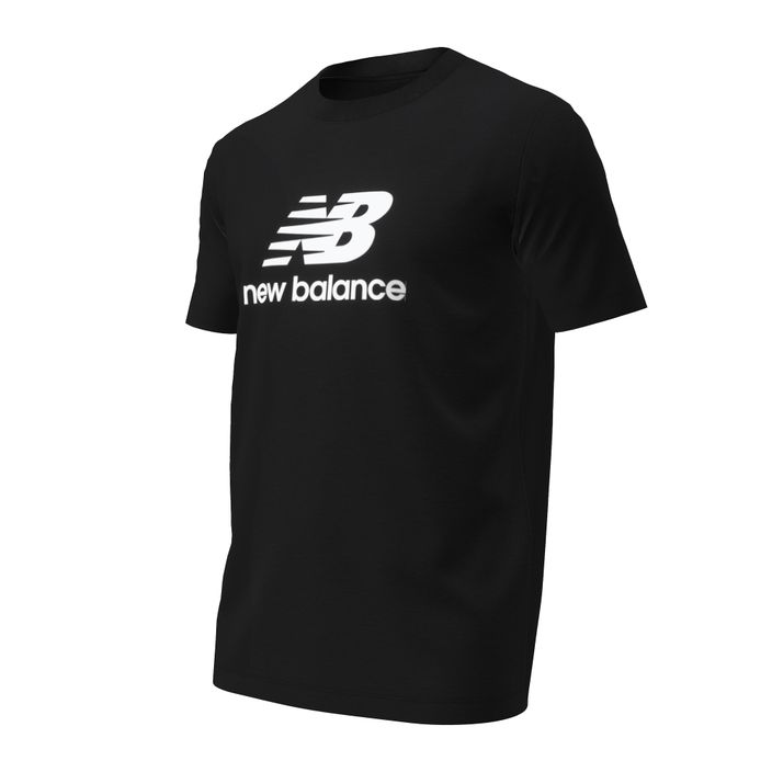 Férfi New Balance Stacked Logo póló fekete 2