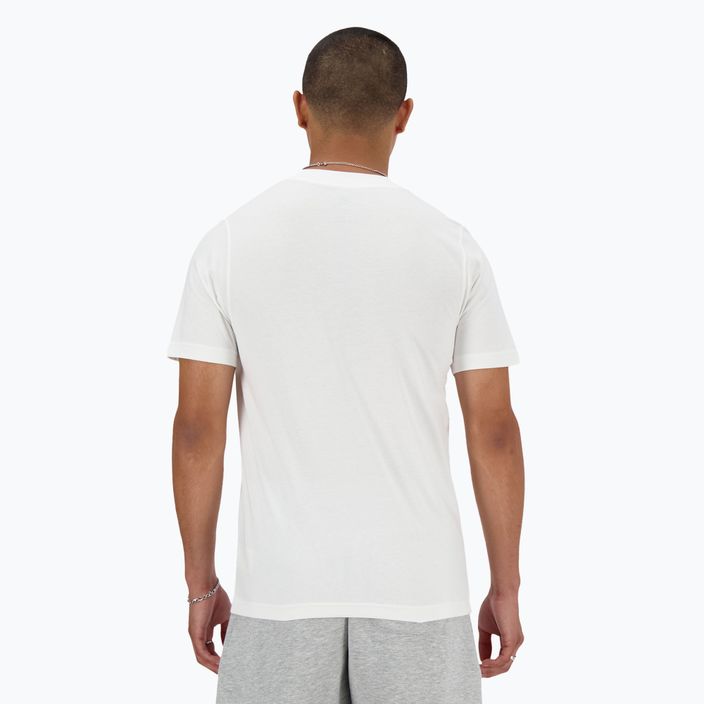 Férfi New Balance Stacked Logo póló fehér 3
