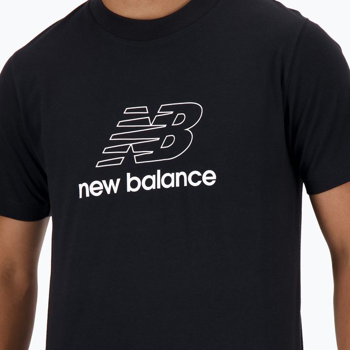 Férfi New Balance Graphic V Flying póló fekete 4