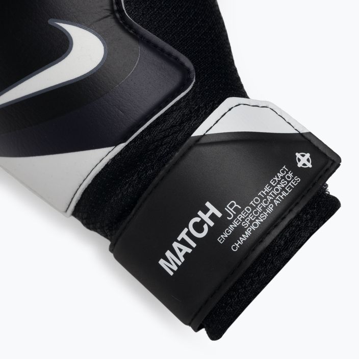 Nike Match gyermek kapuskesztyű fekete/sötétszürke/fehér 4