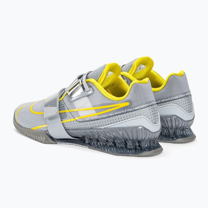 Nike Romaleos 4 súlyemelő cipő farkas szürke/világítás/blk met ezüst 3