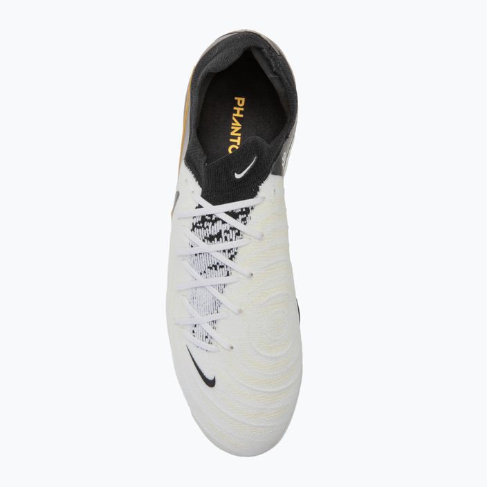 Férfi Nike Phantom GX II Pro FG futballcipő fehér/metál arany érme/fekete 5